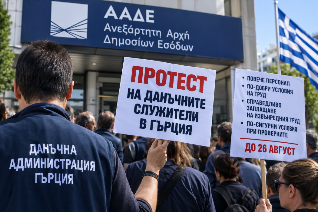 Протест на данъчните в Гърция: Спират превантивните проверки до 26 август