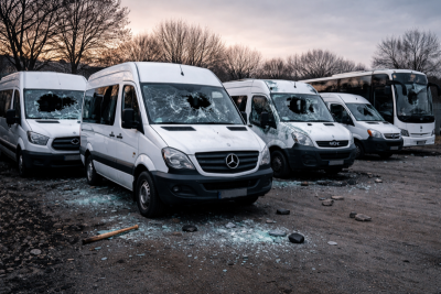 Издирват вандал, потрошил автобуси в Монтана