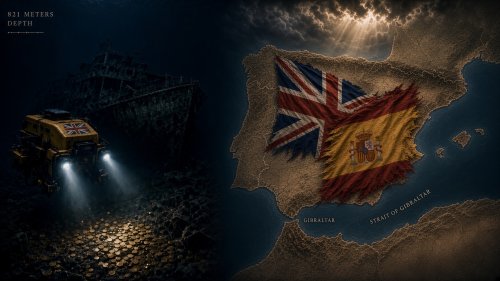 Злато за 7,4 милиарда долара остава на морското дъно заради вековния спор за Гибралтар между Великобритания и Испания