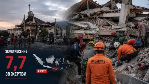 (ВИДЕО) Мощен трус от 7,7 по Рихтер уби най-малко 38 души в Индонезия