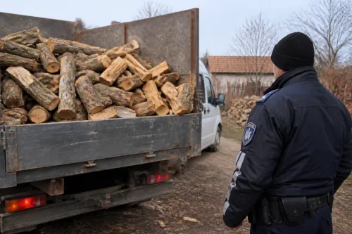 Полицията в Дунавци установи 4,2 кубика дърва без документи