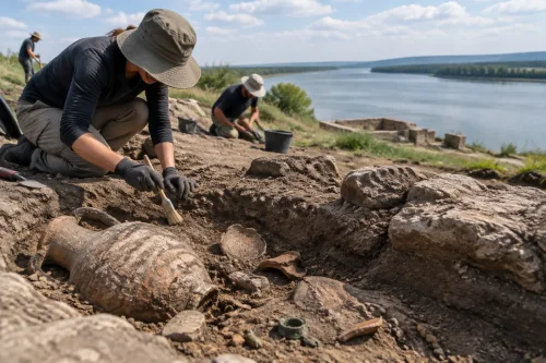 Археолози откриха находки край Ботево и търсят пристанището на Рациария
