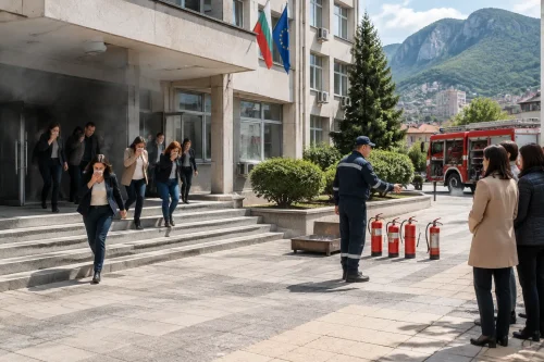 Областна администрация Враца проведе учение за пожар