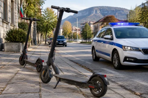 Полицията в Козлодуй образува две бързи производства срещу тротинетки