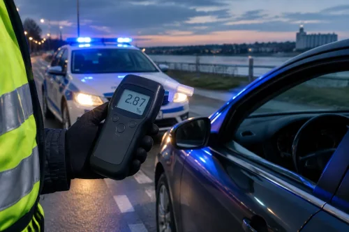 Пътната полиция в Лом хвана шофьор с 2,87 промила