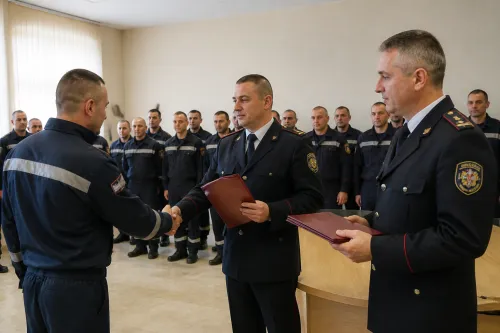 Росен Михайлов и Кирил Василев наградиха 39 пожарникари във Враца