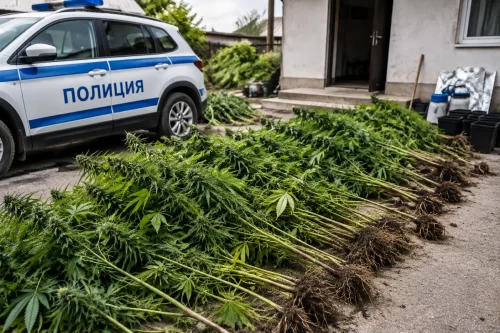 Полицията в Монтанско иззе 82 конопени растения и задържа 24-годишен