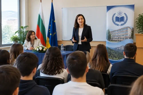 Михаела Доцова говори в Монтана за парламентаризма и ролята на младите