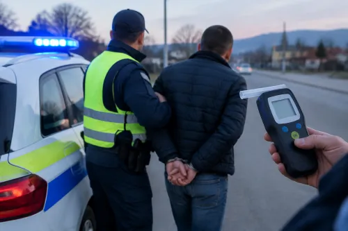 Полицията в Селановци задържа 35-годишен без книжка с 0,75 промила
