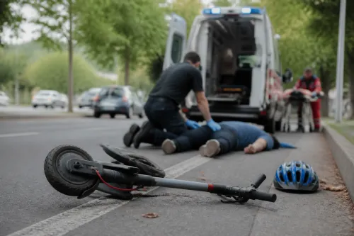 Мъж във Вършец падна с тротинетка, животът му е в опасност