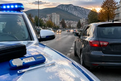 Полицията във Враца задържа шофьор с положителен тест за кокаин