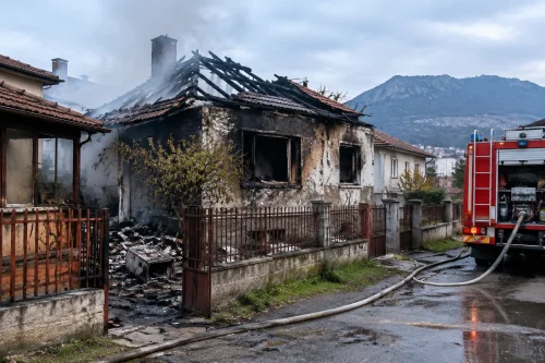 Пожарната във Видин спаси три сгради при пожар