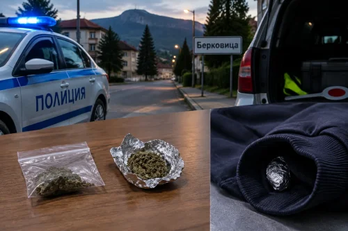 Полицията в Берковица задържа двама мъже с марихуана