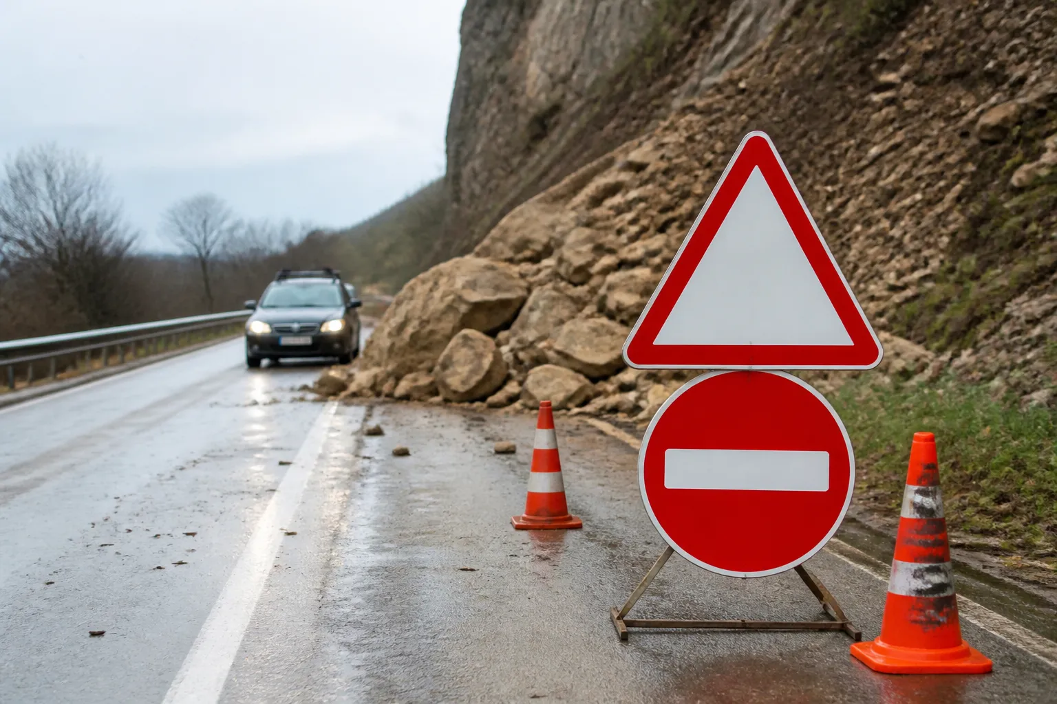 Спират движението при км 177 на път I-1 Ребърково–Новачене