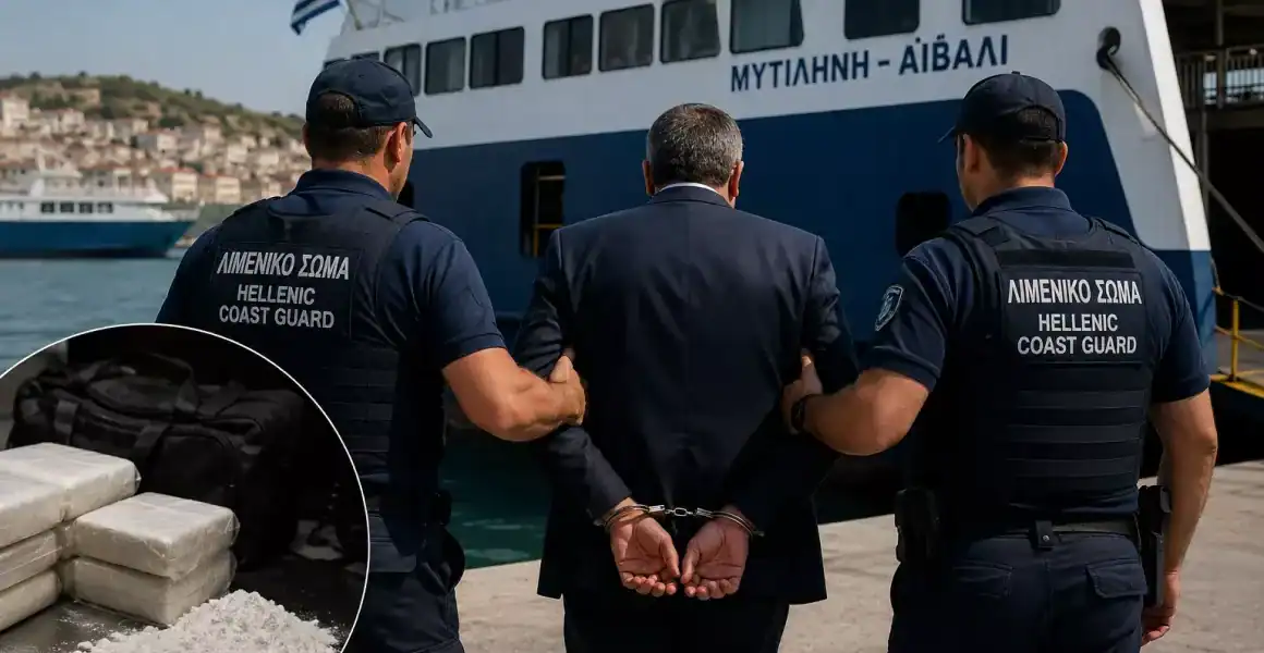 Турски корабособственик арестуван на остров Лесбос заради 2 тона кокаин