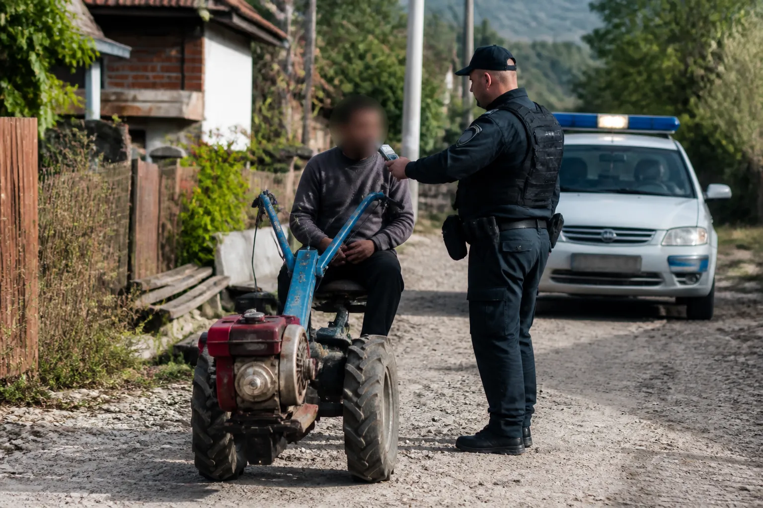 Полицията във Вършец задържа 29-годишен с 1,35 промила на мотофреза