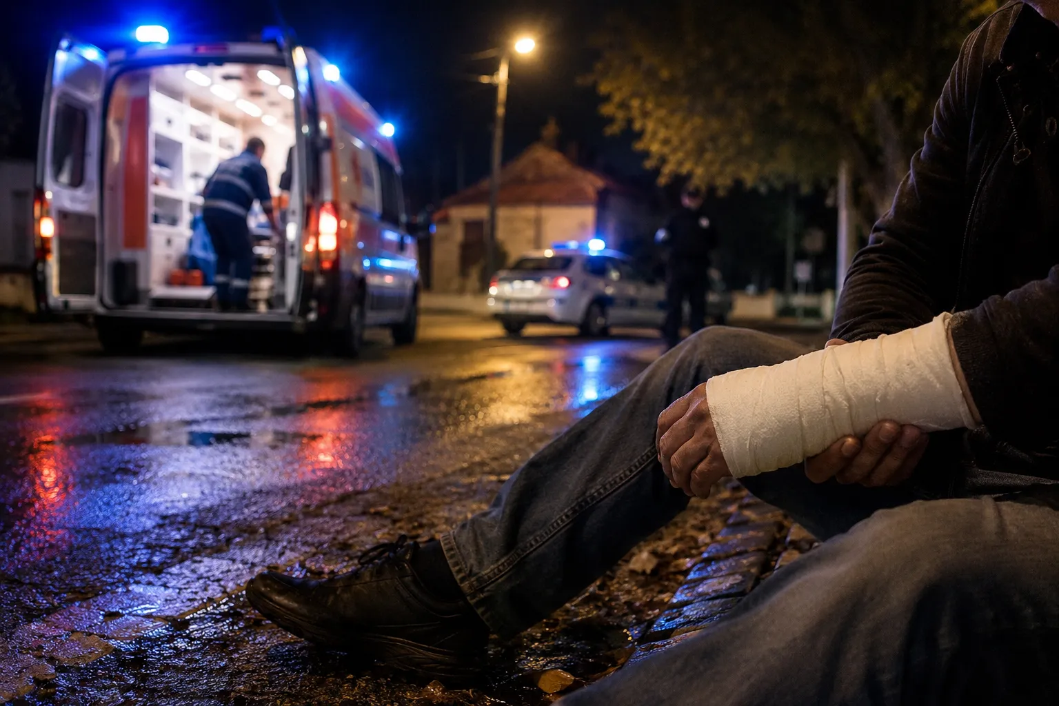 Пиян мъж от Враца падна в село Говежда и каза, че е пребит: В болница е със счупена ръка и комоцио