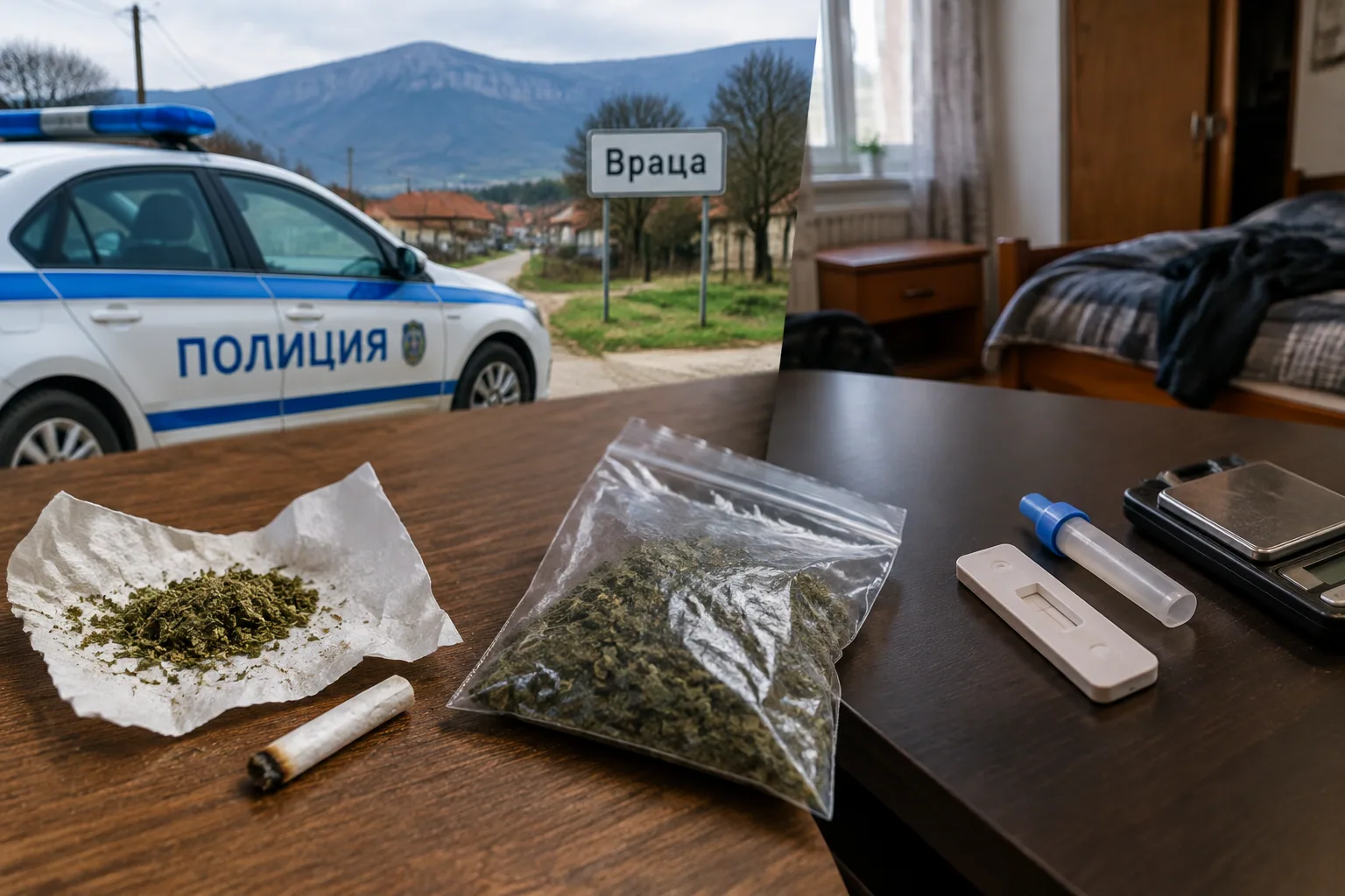 Полицията в Монтанско задържа двама с наркотици