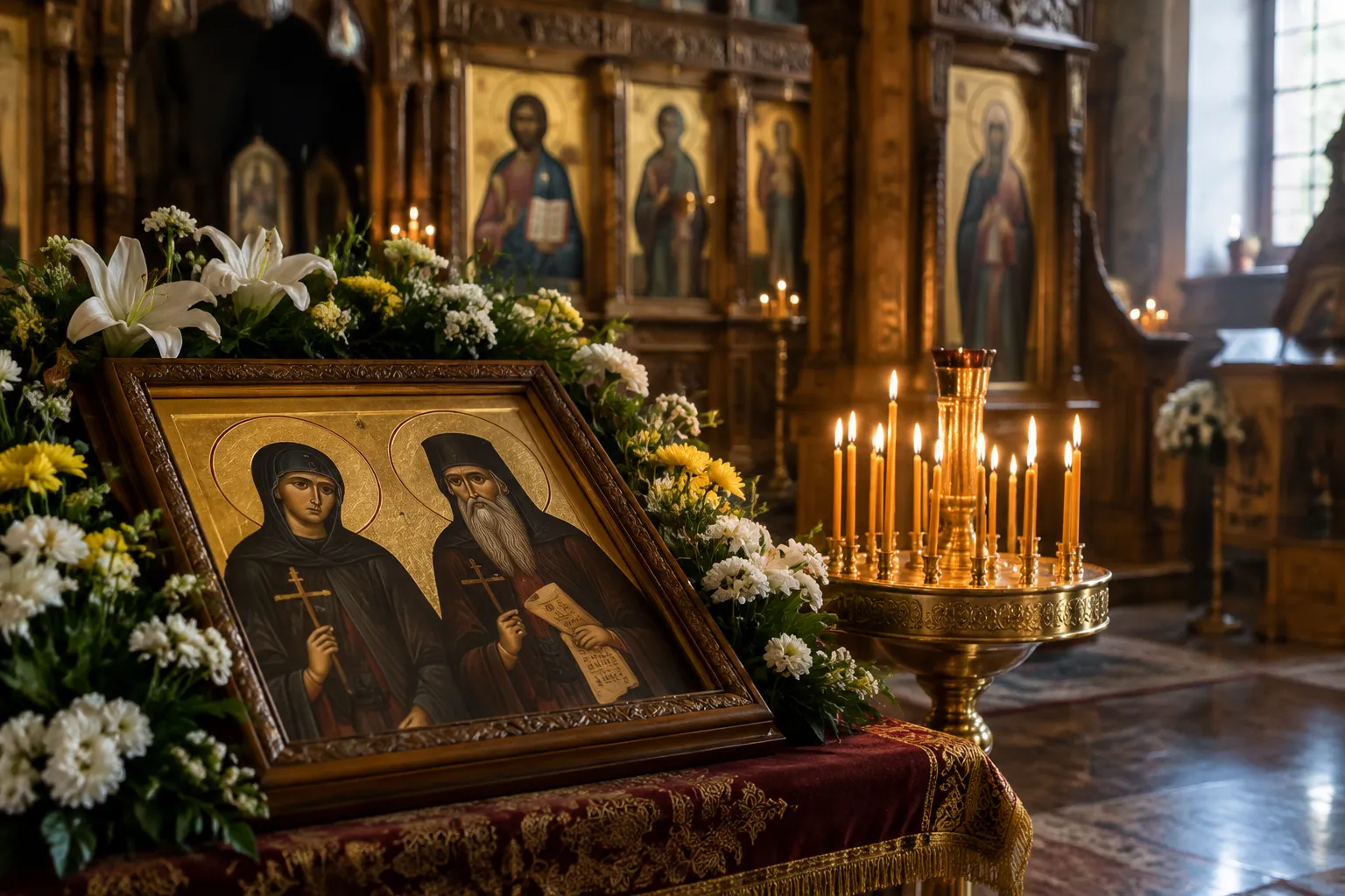 Църквата почита на 25 септември Св. Ефросиния и Св. Сергий