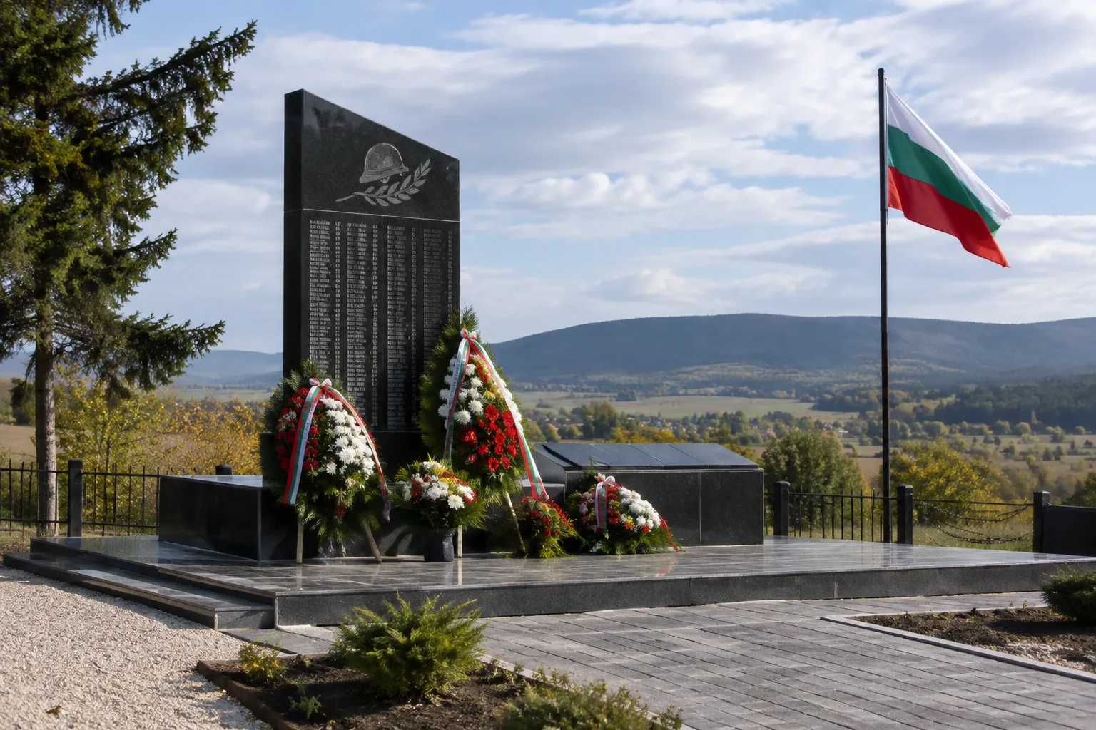 Край Киреево откриха военен паметник за 90 загинали войници