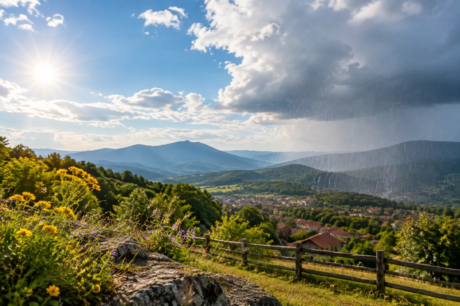 Слънчево време с кратки валежи в Западна България