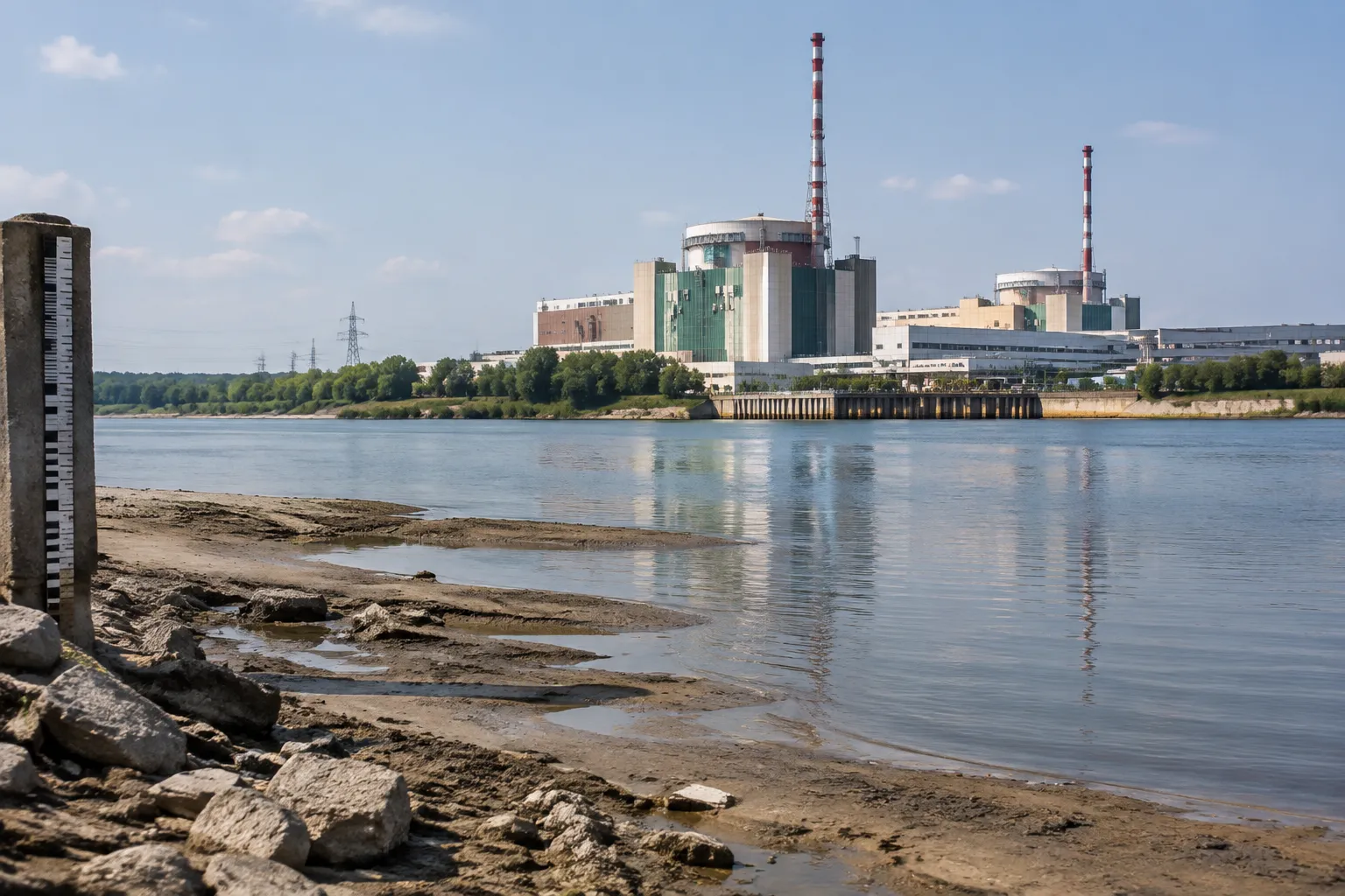 Пети блок на АЕЦ „Козлодуй“ работи с намалена мощност заради ниския Дунав