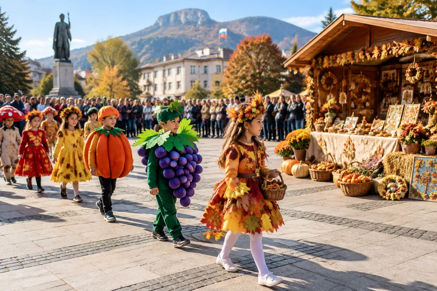 Първокласници от IV ОУ дефилираха на карнавал в Монтана