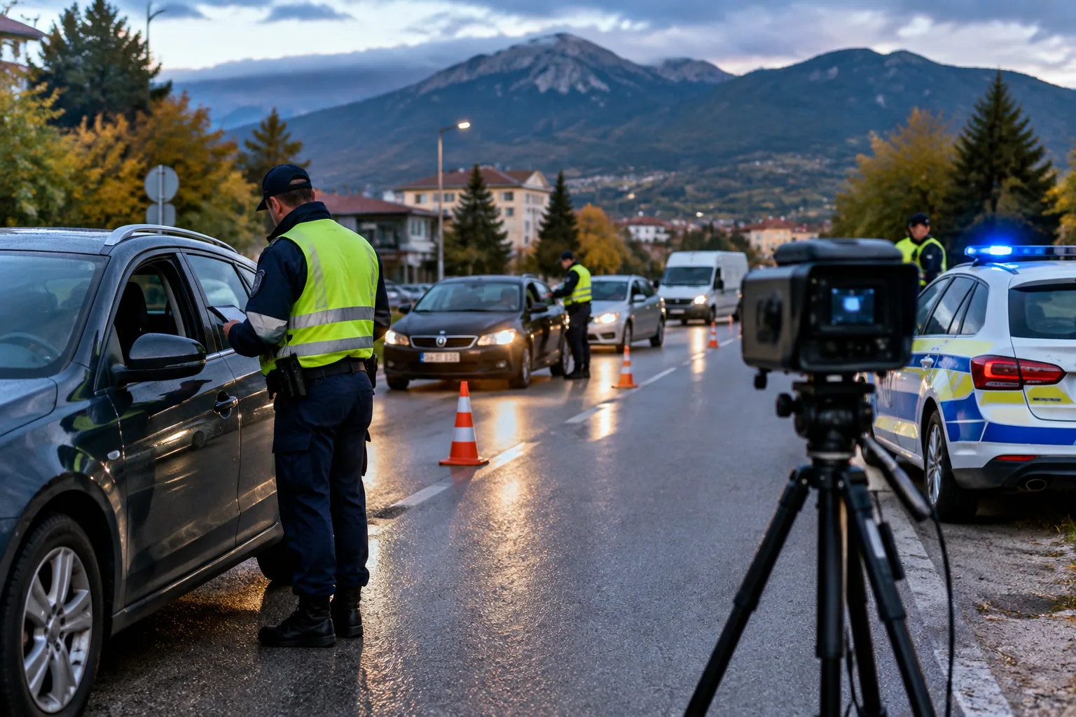 МВР блокира Берковица и Вършец и написа десетки глоби