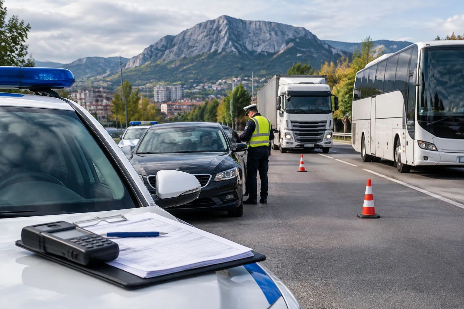 Полицията във Враца написа 40 фиша за два дни