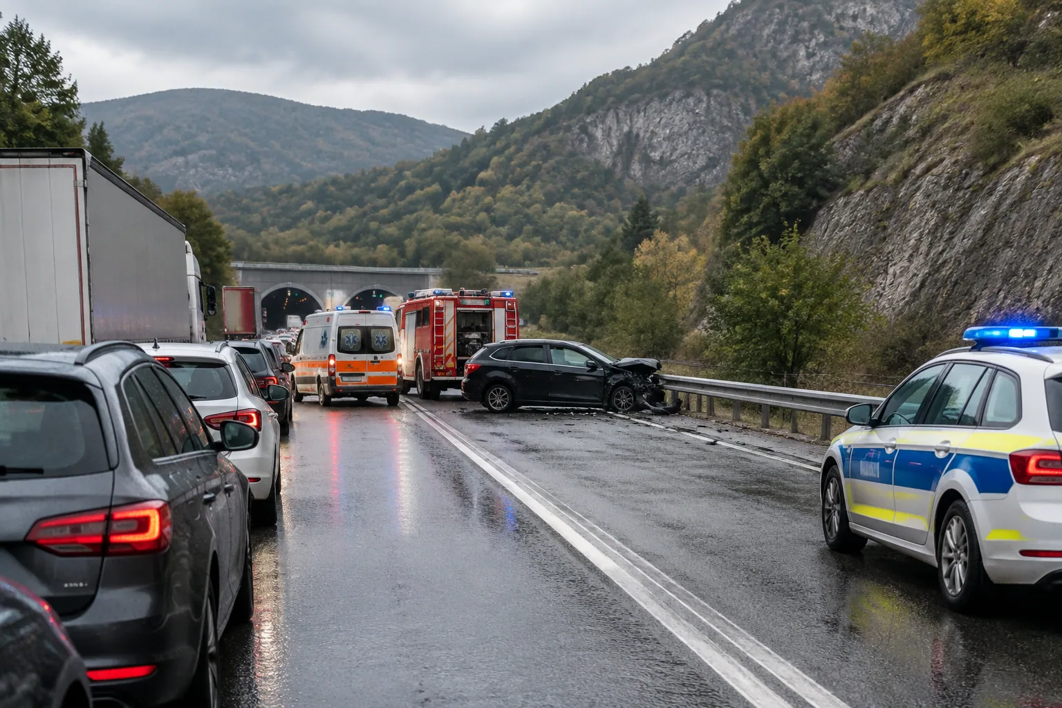 АПИ спря трафика на I-1 край Лютидол и даде обходи