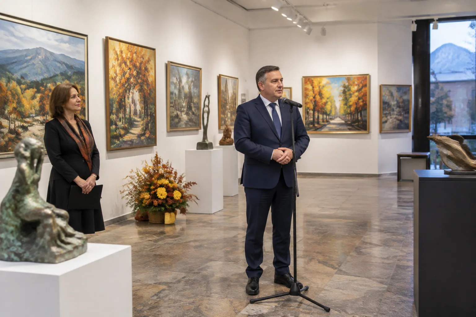 Кметът Златко Живков откри „Есенен салон“ в Монтана