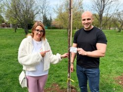 150 японски вишни и едно послание: Випускници от Враца оставиха следа край стадиона