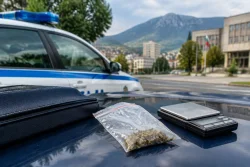 Криминална полиция в Монтана привлече 34-годишен за 0,61 г тревиста маса